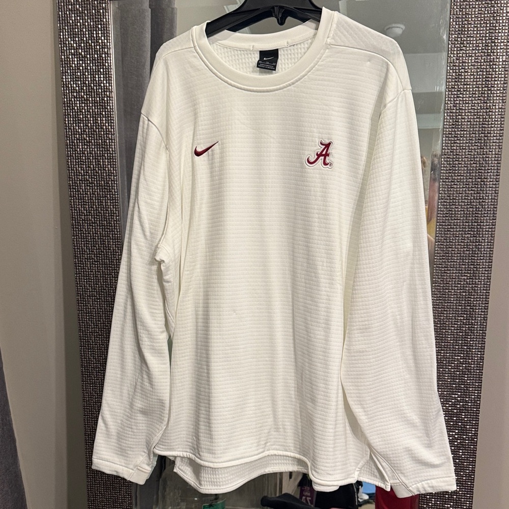 Nike White Long Sleeve with Alabama Logo
